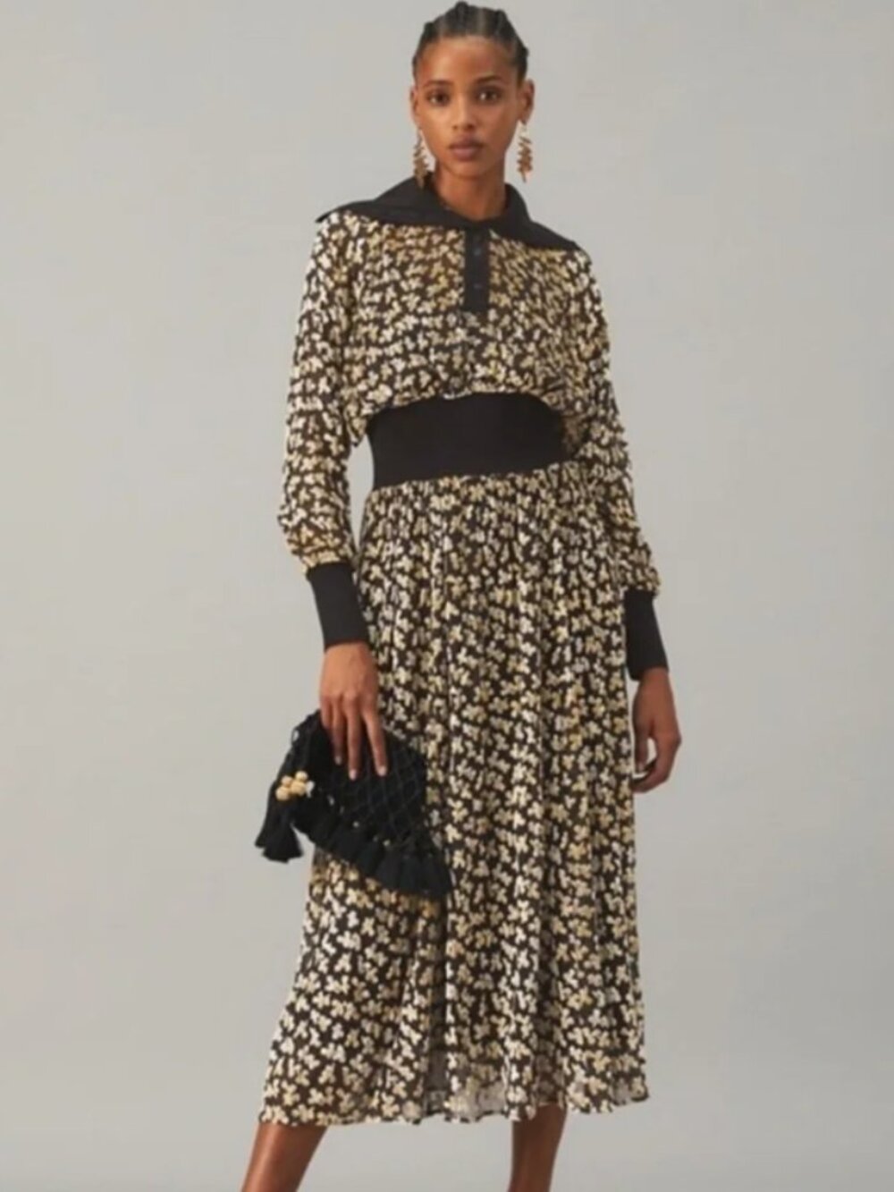NWOT Tory Burch Velvet Devore Dress